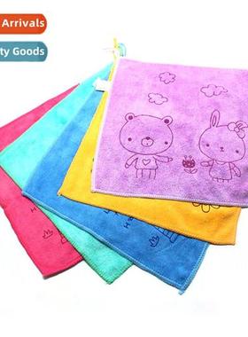 Thickened micriber square towel printing 30*30 square towel
