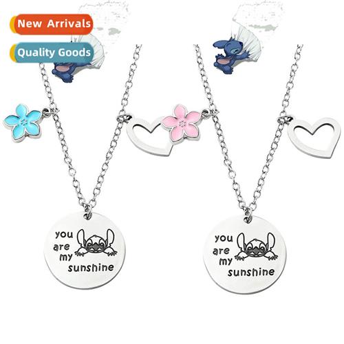 Japanese anime star baby around Stch necklace alloy simple d