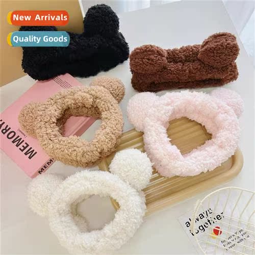 Autumn  winter wide side   head cover wash face  b applying