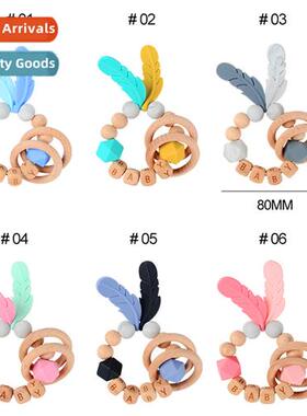 Baby Wooden Teer Bracelet DIY Baby Maker Name Wooden Rattle