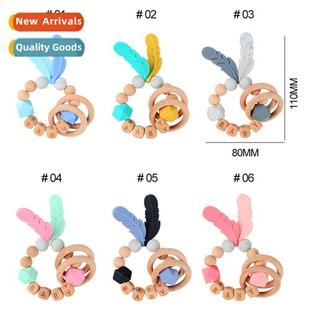 Bracelet Teer DIY Maker Rattle Baby Name Wooden