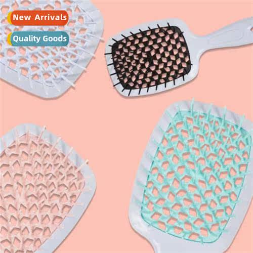 Hollow out massage comb head meridians spareribs comb