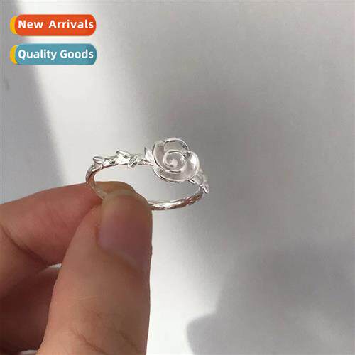Cold wind niche  thorn rose open ring female n super fairy t
