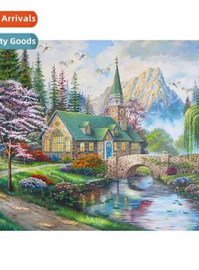 New lscape castle lscape diamd painting modern living room s