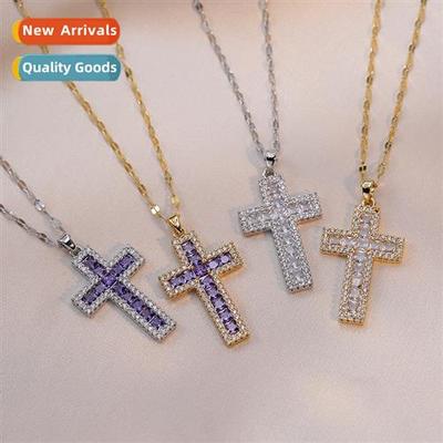 Necklace women in      jewelry zirc cross zircia senior   si