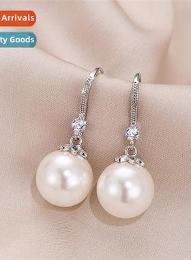 Pearl earrings female drilling lg secti earrings 2021 new ti
