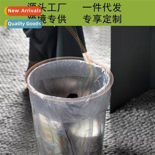 PET round room garbage hou living can bucket transparent ice