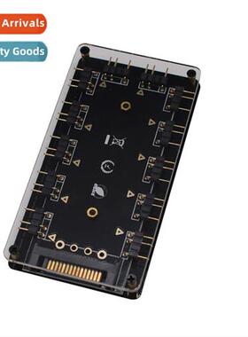 Desktop ARGB Hub 5V 3-pin 12-b Hub SATA Power Acrylic Case M