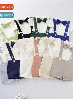 Boys spring  fall  2019 new n short-sleeved small gentleman