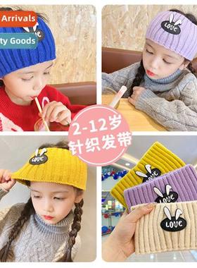 Childrens Hairbands Wide Kn Sports Girls  Girls Warm Forehea