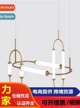 Scinavian lines combinati chelier creative bedside lamp jewe