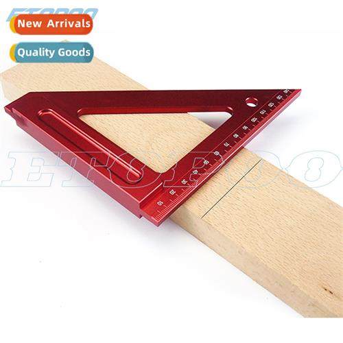 Aluminum Alloy Triangle Ruler Woodworkers Scribing Ruler Rig