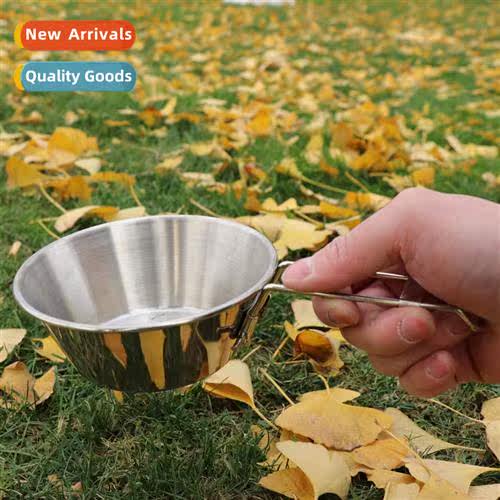Outdoor 304 stainless steel folding bowl barbecue seasing cu