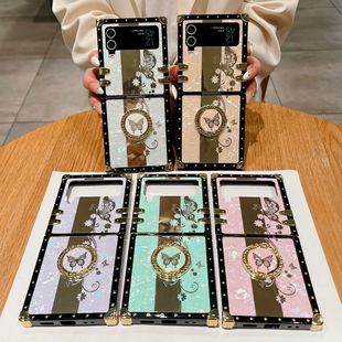 Flip4 phone 适用Samsung case folding pattern Tide shell