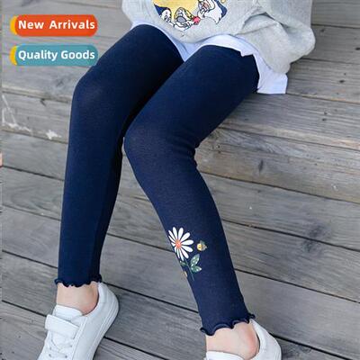 2021 spring new girls bottoming pants small and medium-sized