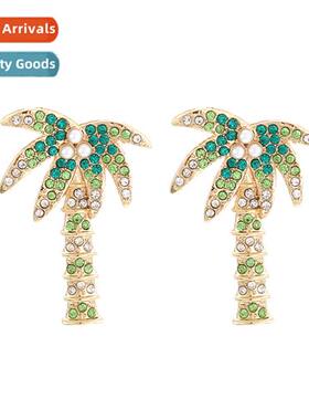 Retro new cocut e earrings color zinc alloy temperament eleg