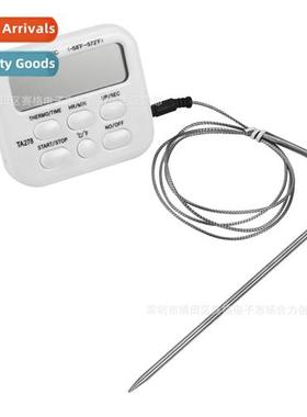 Multi-functi alarm rmometer Stainless steel probe BBQ food r