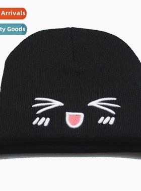 2017 men  women in  fall cute winter cats embroidered knted