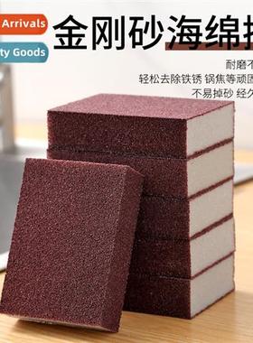 Diamd spge scrub kchen dishwashing pot brush rust spge block