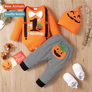 Halloween fall printed letters new 2021 spring Girls