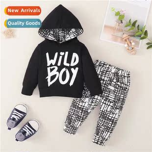 letters fall top hooded printed new 2022 spring Boys