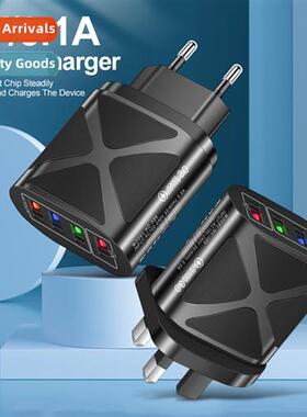 4 USB Fast Charge 15W Multi-USB Phe Charger Charging Head Tr