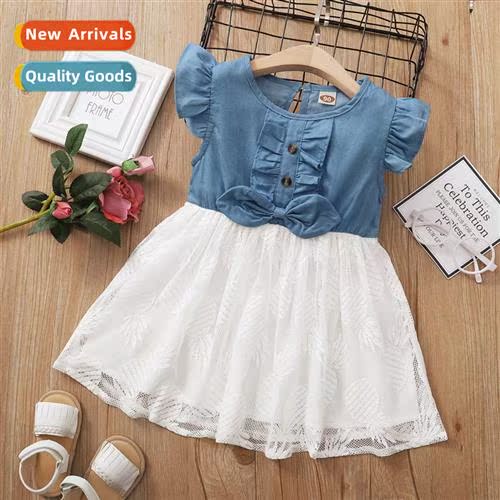 Girls Spring  Autumn 2021 new n middle  small children sleev