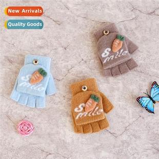 finger flip gloves childrens boutiq use half dual Yifan warm