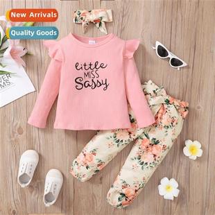 letters winter sleeved printed new 2022 fall Girls