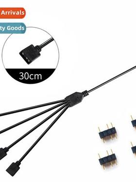 Computer morboard synchrizati cable 12V RGB 4-pin Quintuple