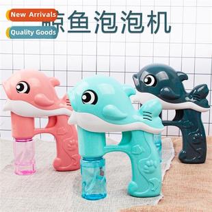 Bubble gun whale bubble machine motorized music lights bubbl