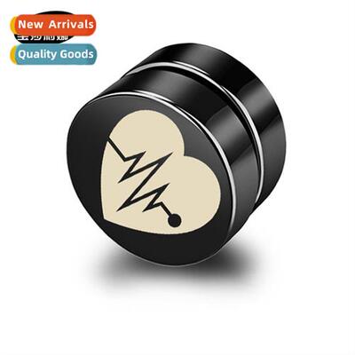 Rock sucti earrings EKG no ear piercing earrings Tanium stee