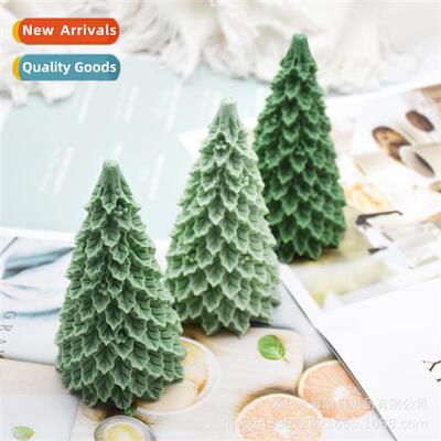 3d three-dimensial Christmas e cedar candle silice mould diy