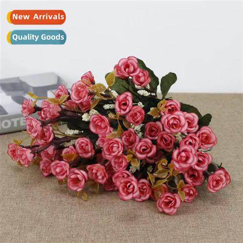 Fake Flowers 21 Autumn Happy Roses European Simulati Flowers