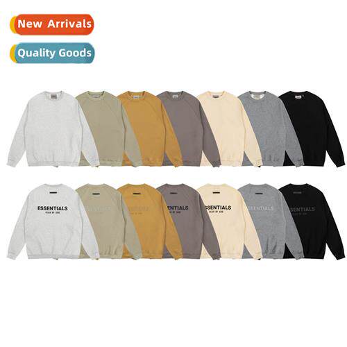 FOG Essentials 23SS embossed rubber letters padded round nec