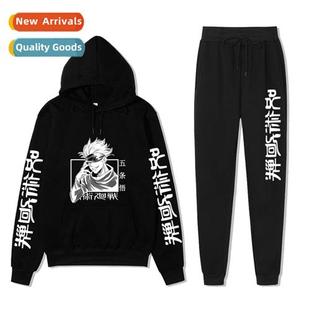 Back Printed Anime Hooded Goh Mantra Gojo Japanese Battle