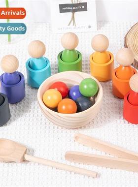 Early childhood children Mtessori teaching aids 7 color peop