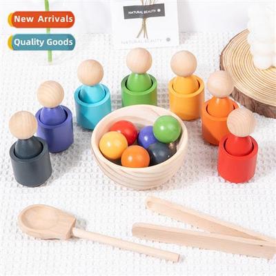 Early childhood children Mtessori teaching aids 7 color peop