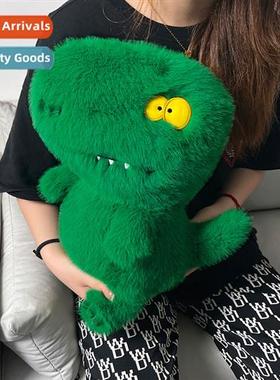 Cute plush ltle mster doll carto small green devil dinosaur