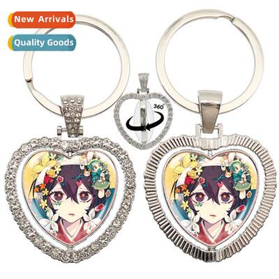 New anime bungee stray dog glass jewellery 360 degree rotati