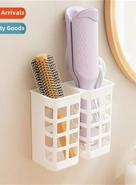 Curling ir organizer bathroom vany no punch wall mounted she