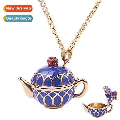 Creative new teapot necklace European and American fashi ret