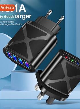 Lighting 4USB cell phe charger 3A travel charger Charging he