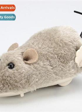Simulati plush wind-up mice cat toys cat catch rats fun self