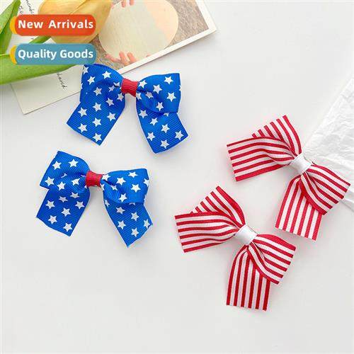 Childrens bow hair clips female sweet and lovely hairpin Ame