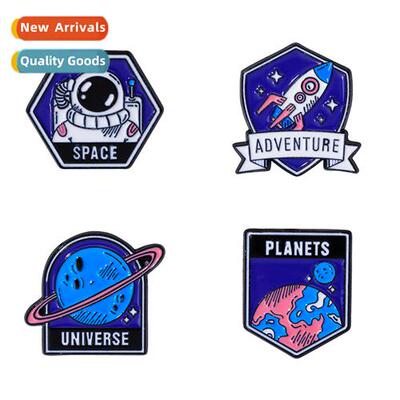 Creative Space Series Rocket Astraut Cosmic Planet Fashi Exq