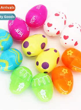 Easter egg simulati eggs 4*6cm plastic open color eggshell k
