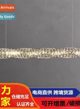 Stainless steel new light luxury restaurant lights lg crysta