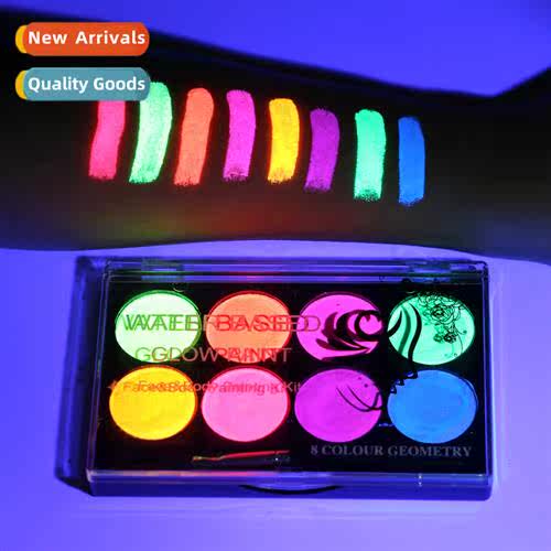 8 colors fluorescent water-soluble body paint face paint ope