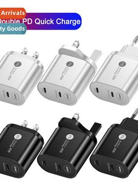 40W Double PD Quick Fast Charger Flash Fast Charger Cell Phe